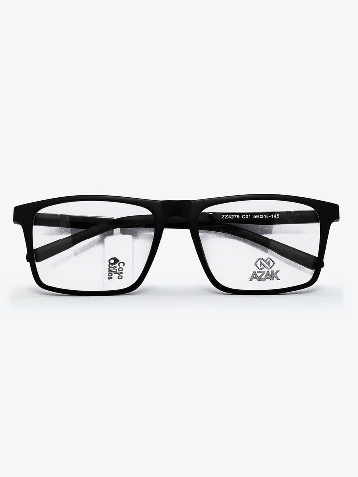 Armação Masculina AZAK ZZ4275 Retangular Preto com Clip-on - foto 2