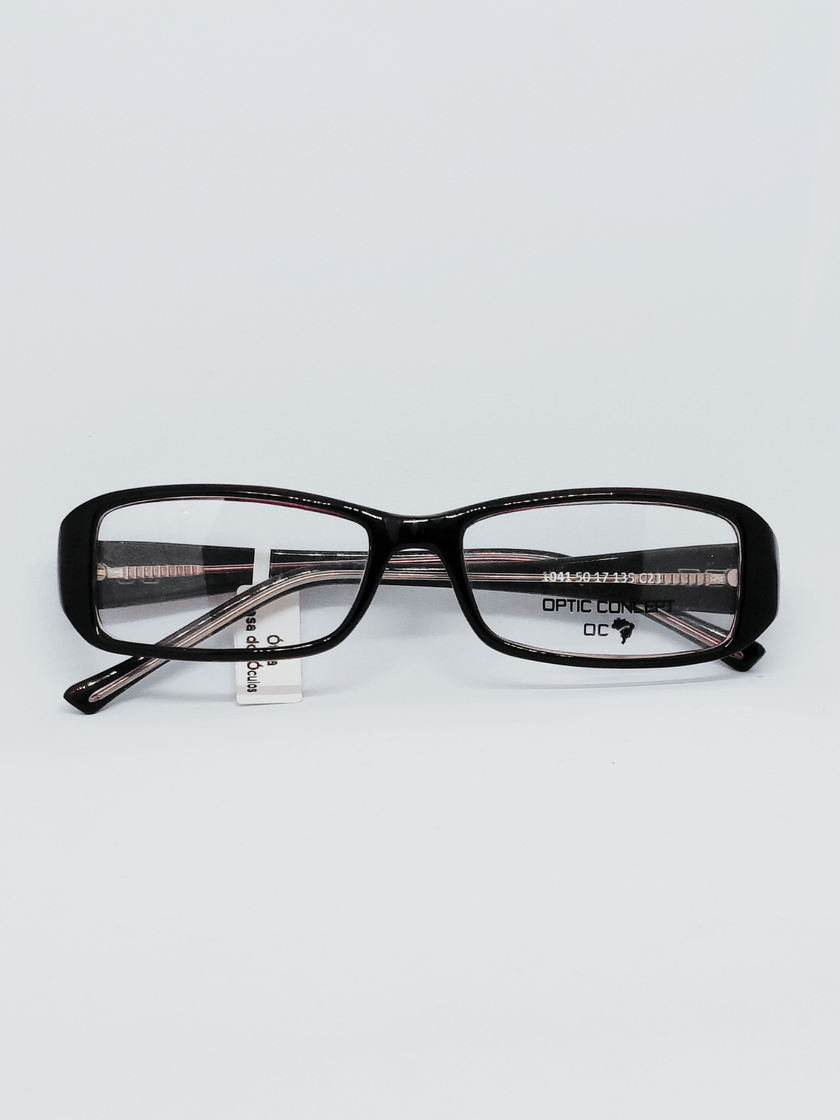 Armação Feminina 1041 Retangular Preto - foto 1