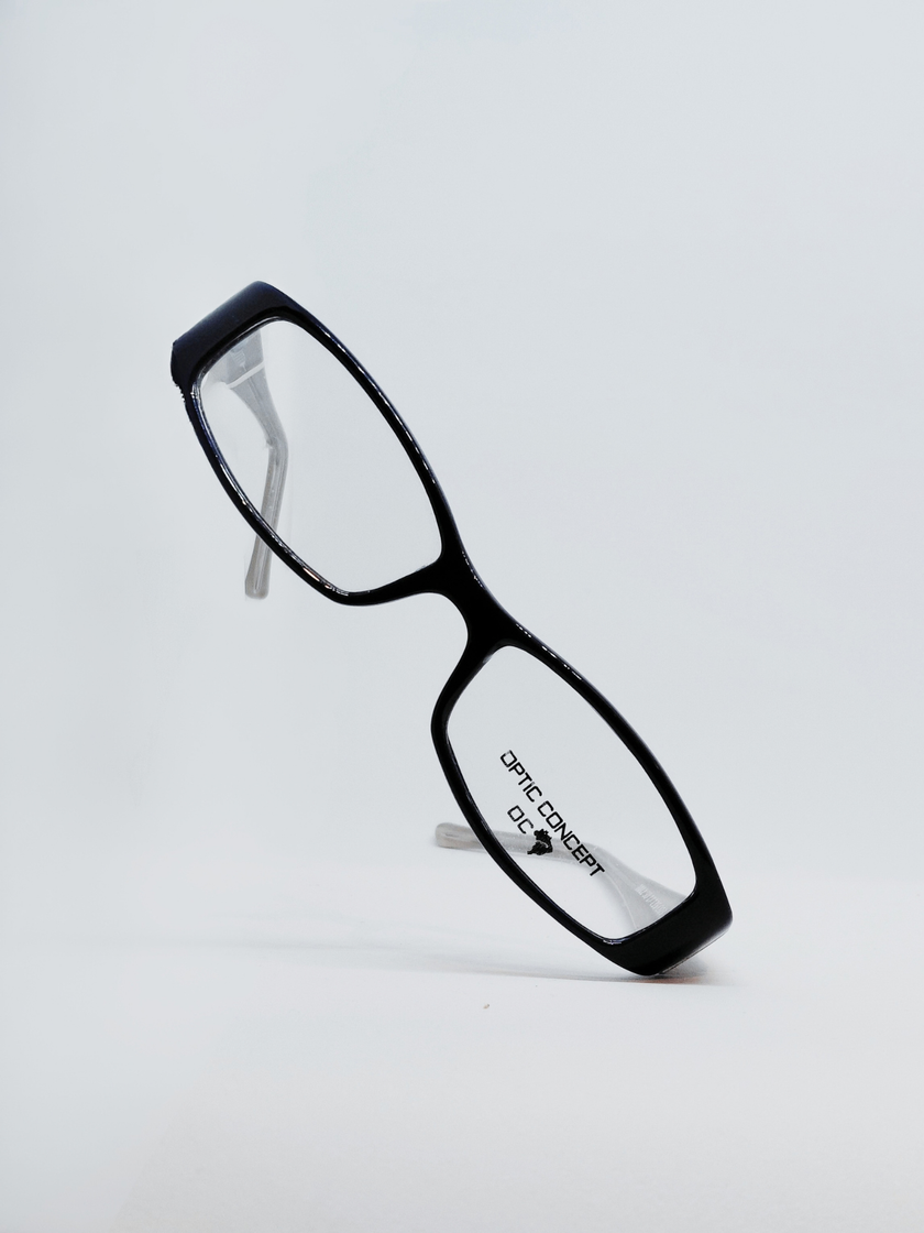Armação 1012 Retangular Preto e Cinza Transparente - foto 3
