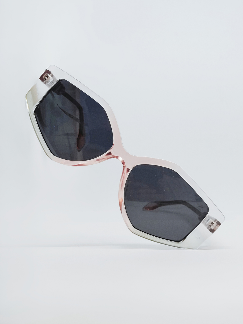Óculos de Sol AZAK HA2325 Geométrica Rosa e Cristal - foto 4