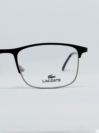 Armação Masculina Lacoste L2252 Retangular Preto e Prata - foto 3