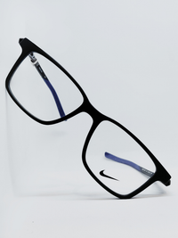Armação Masculina Nike 7145 Retangular Preto e Azul - foto 4