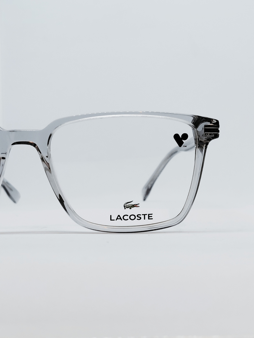 Armação Lacoste L2986 N Quadrada Cinza Translúcido - foto 4