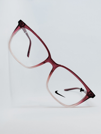 Armação Feminina Nike 7049 Retangular Rosé Degradê - foto 4