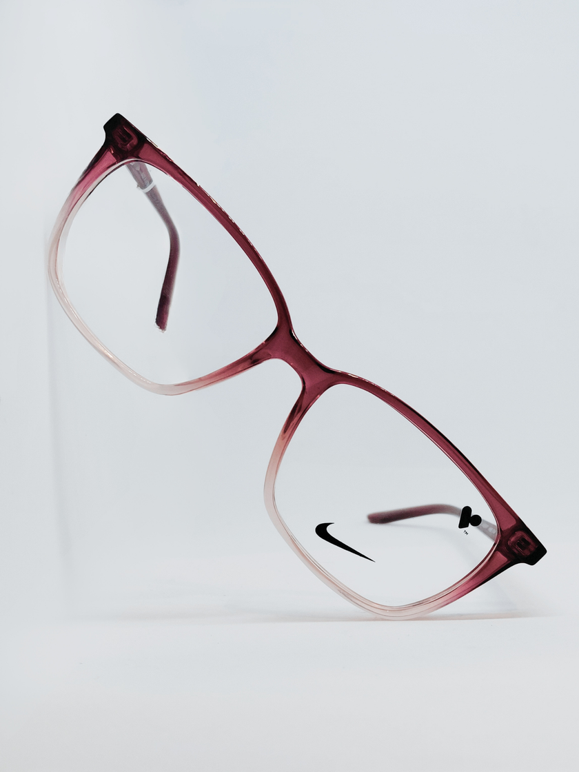 Armação Feminina Nike 7049 Retangular Rosé Degradê - foto 4