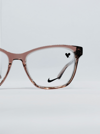 Armação Feminina Nike 5063 Quadrada Rosé Translúcido - foto 4