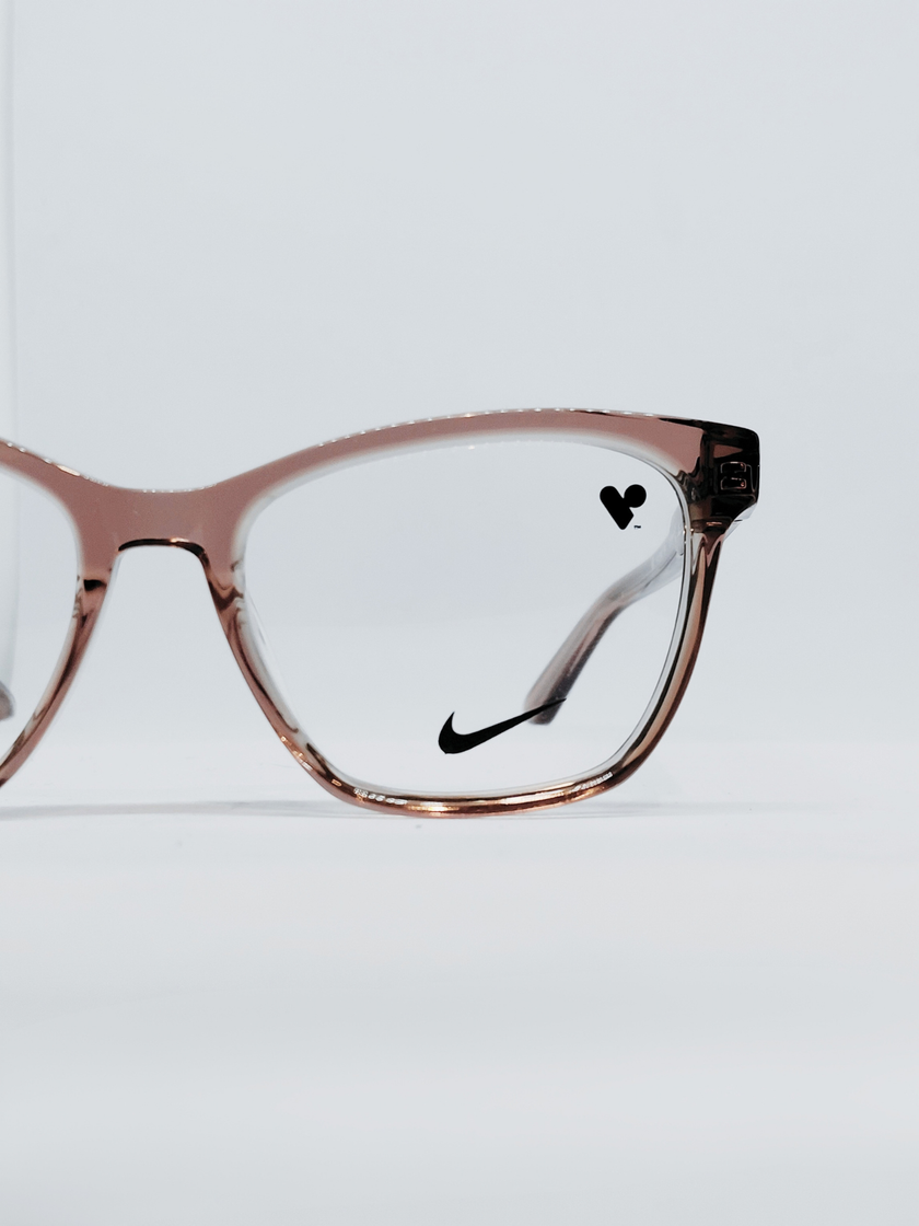 Armação Feminina Nike 5063 Quadrada Rosé Translúcido - foto 4