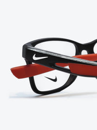Armação Infantil Nike 5038 Quadrado Preto e Vermelho - foto 3