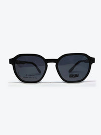 Armação Masculina AZAK PZ2291 Geométrica ou Sextavada Preto com Clip-on - foto 3