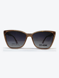 Armação Feminina AZAK PZ603 C5 Gatinho Marrom Claro com Clip-on - foto 3
