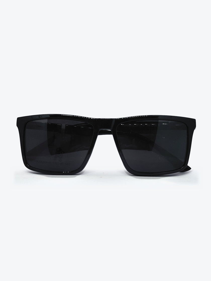 Armação Masculina PZ8266 2 Retangular Preto com Clip-on - foto 3
