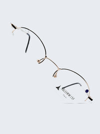 Armação SILOAM PARIS 12 Meio Aro (fio de nylon) Dourado e Preto - foto 4
