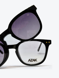 Armação AZAK AZ4032 Redonda Preto e Bronze com Clip-on - foto 3