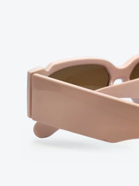Óculos de Sol YD2100 Geométrico ou Sextavado Rosa Pastel - foto 4