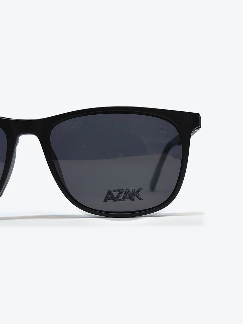 Armação Masculina AZAK OM5035 Retangular Preto com Clip-on - foto 4