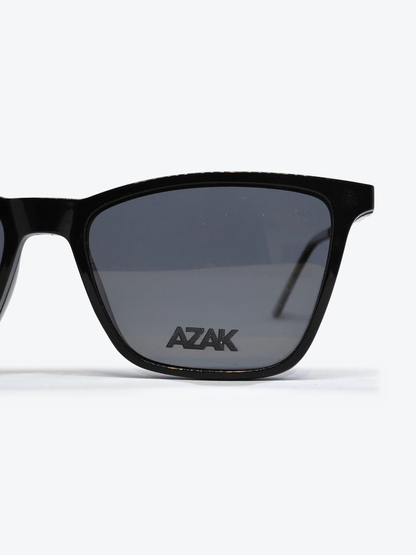 Armação Feminina AZAK 5019 Gatinho Preto e Dourado com Clip-on - foto 4