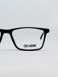 Armação Masculina AZAK H020 Retangular Preto e Vermelho - foto 4