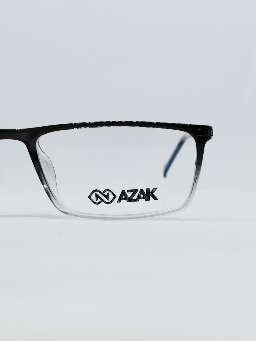 Armação AZAK HS-T3079 Retangular Degradê Preto e Cristal - foto 4