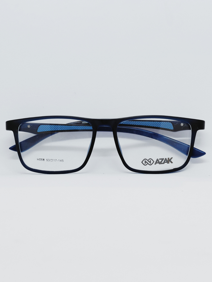 Armação Masculina AZAK H008 Retangular Azul Marinho - foto 3