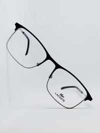 Armação Masculina Lacoste L2252 Retangular Preto e Prata - foto 4