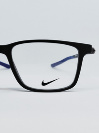 Armação Masculina Nike 7145 Retangular Preto e Azul - foto 5