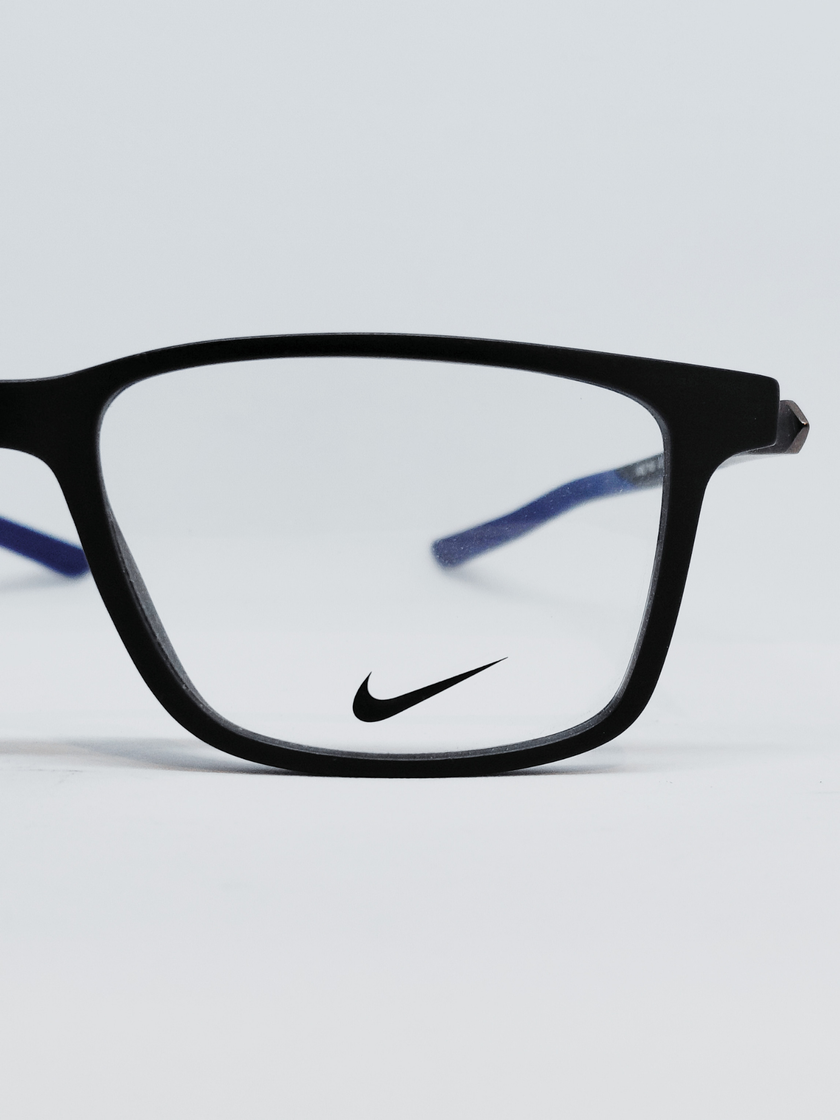 Armação Masculina Nike 7145 Retangular Preto e Azul - foto 5