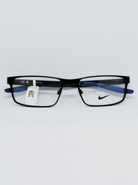 Armação Masculina Nike 8131 Retangular Preto e Azul - foto 1