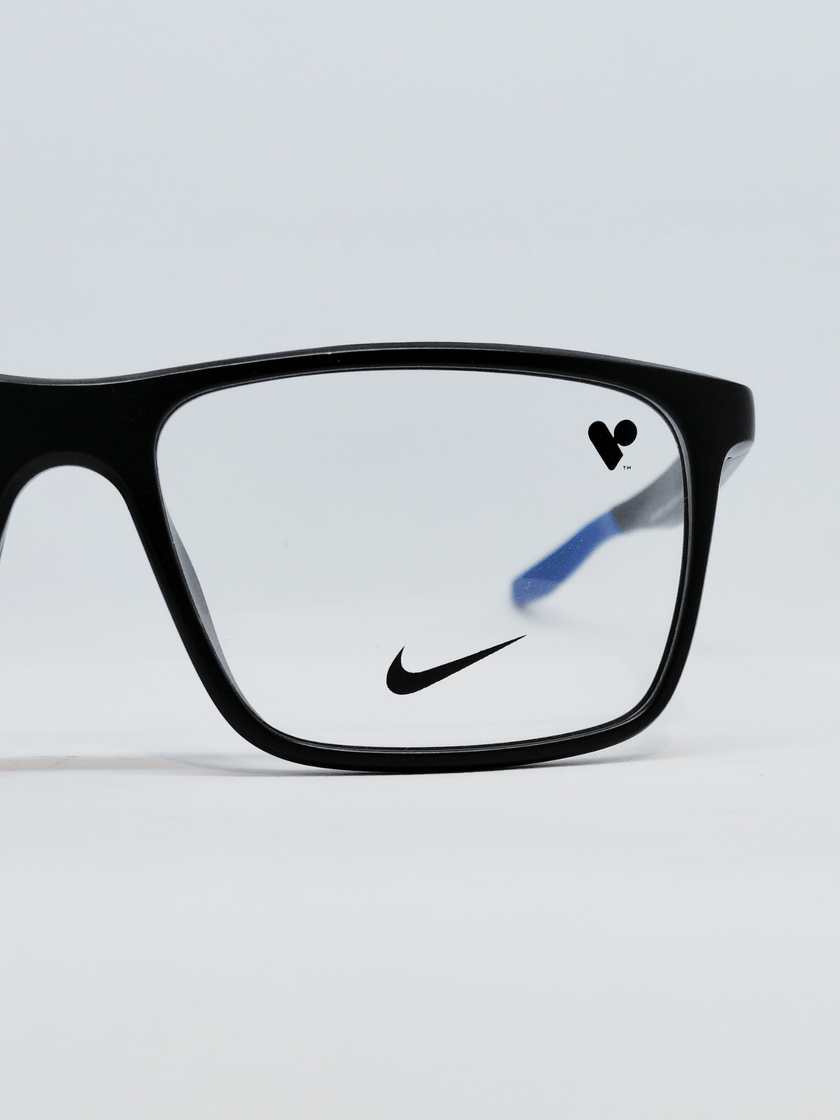Armação Masculina Nike 7116 Retangular Preto e Azul - foto 5