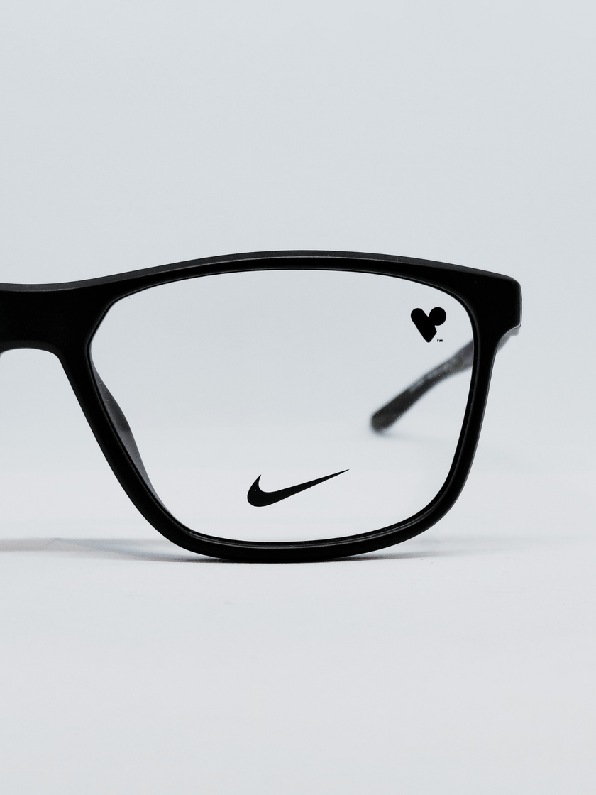 Armação Masculina Nike 7293 Retangular Preto e Verde Musgo - foto 4