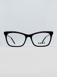 Armação Feminina DKNY DK5046 Gatinho Preto e Marrom Translúcido - foto 1