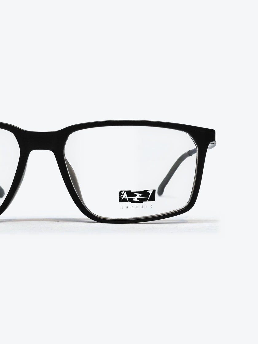 Armação Masculina AZAK ZZ4260 C2 Retangular Preto e Cinza com Clip-on - foto 4