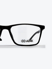 Armação Masculina AZAK W2668 Retangular Preto com Clip-on - foto 4