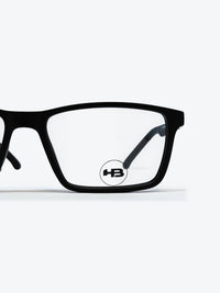 Armação Masculina HB M.0531 Retangular Preto com Clip-on - foto 4