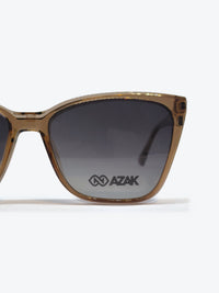 Armação Feminina AZAK PZ603 C5 Gatinho Marrom Claro com Clip-on - foto 4