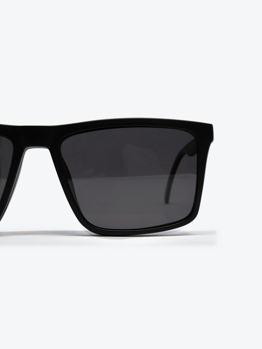 Armação Masculina PZ8266 Retangular Preto com Clip-on - foto 4