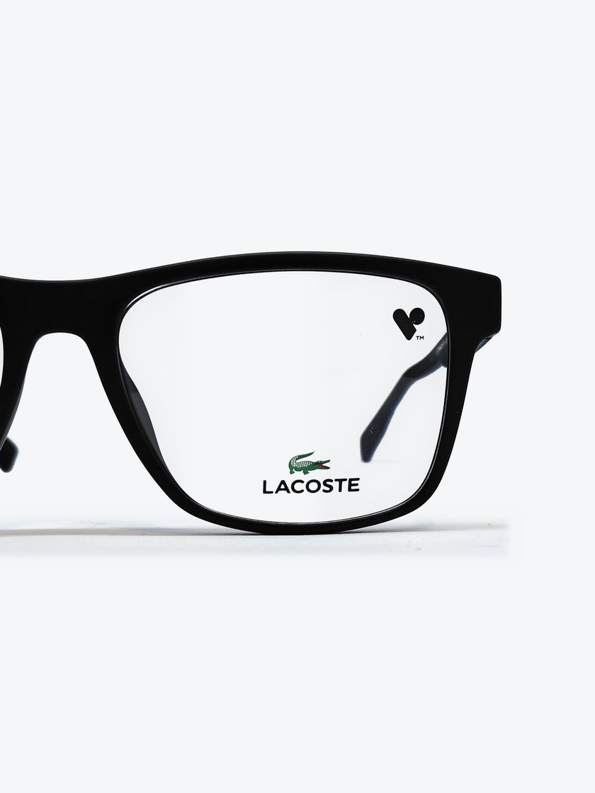 Armação Masculina Lacoste L2707 Retangular Preto, Azul e Cinza com Clip-on - foto 4