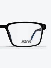 Armação Masculina AZAK PZ2289 Retangular Preto com Clip-on - foto 4