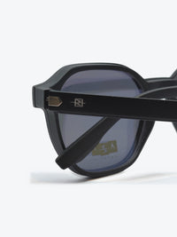 Armação Masculina AZAK PZ2291 Geométrica ou Sextavada Preto com Clip-on - foto 5