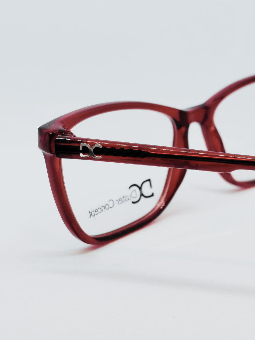Armação Feminina M524 Retangular Vinho - foto 4