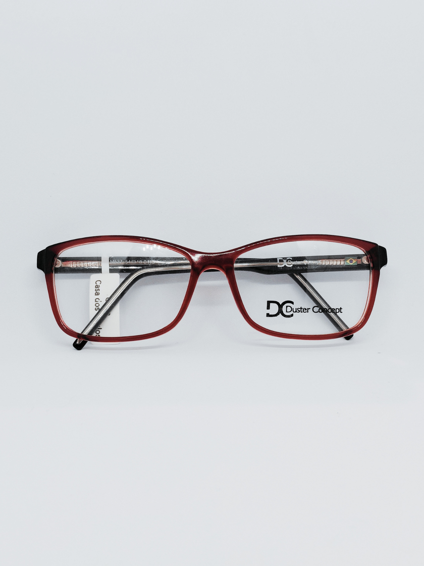 Armação Feminina M537 Retangular Vermelho - foto 1