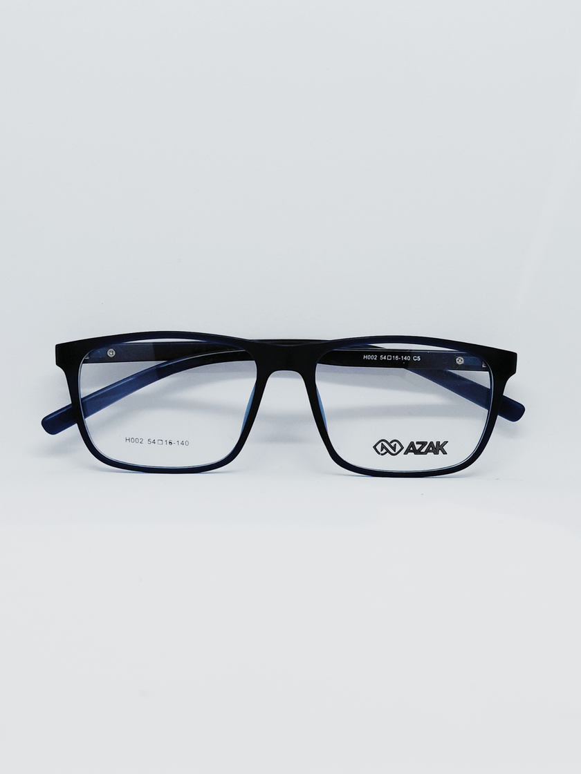 Armação Masculina AZAK H002 Retangular Preto e Azul - foto 5