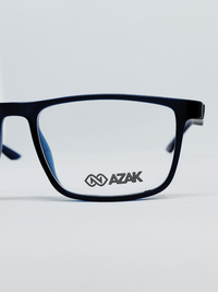 Armação Masculina AZAK H008 Retangular Azul Marinho - foto 4