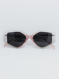 Óculos de Sol AZAK HA2325 Geométrica Rosa e Cristal - foto 1