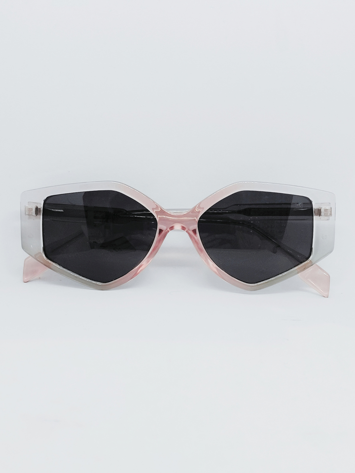 Óculos de Sol AZAK HA2325 Geométrica Rosa e Cristal - foto 1