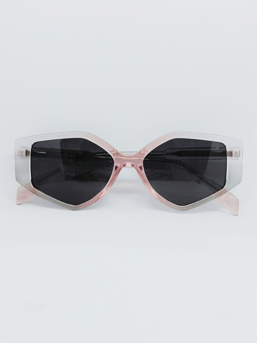 Óculos de Sol AZAK HA2325 Geométrica Rosa e Cristal - foto 1