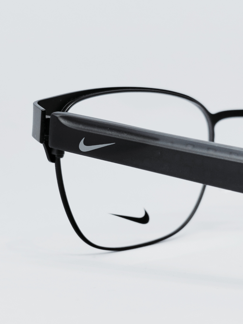 Armação Masculina Nike 8156 Retangular Preto e Cinza - foto 4