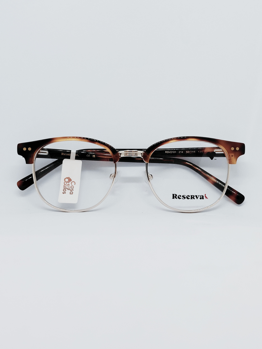 Armação Masculina Reserva RSV2101 Meio Aro (fio de nylon) Tartaruga - foto 1