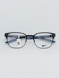 Armação Masculina Nike 8156 N Retangular Preto e Azul - foto 1