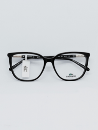 Armação Lacoste L2892 Quadrada Preto e Dourado - foto 1