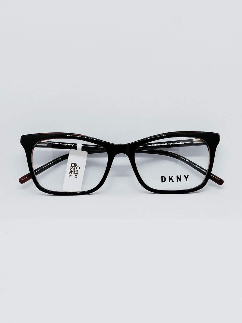 Armação Feminina DKNY DK5046 Gatinho Preto e Marrom Translúcido - foto 5
